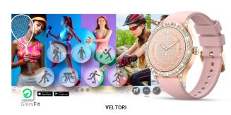 Smartwatch Damski VELTORI VT360-1 Różowy Pasek Silikonowy - 14