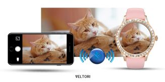 Smartwatch Damski VELTORI VT360-1 Różowy Pasek Silikonowy - 15