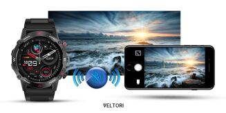 Smartwatch VELTORI VT110-1 Czarny Pasek Silikonowy - 14