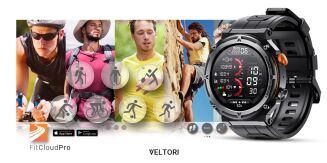 Smartwatch VELTORI VT130-1 Czarny Pasek Silikonowy - 18