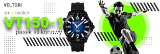 Smartwatch VELTORI VT150-1 Czarny Pasek Silikonowy + Czarna Bransoleta - 8
