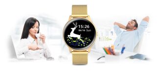 Damski SMARTWATCH G.Rossi SW015-5 Złoty - 15