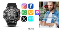 Smartwatch VELTORI VT120-1 Czarny Pasek Silikonowy - 15