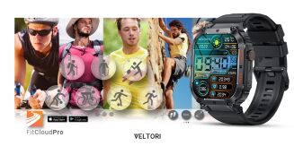 Smartwatch VELTORI VT200-1 Czarny Pasek Silikonowy - 14