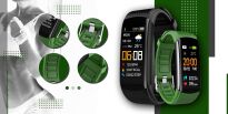 Smartwatch GIEWONT Czarno Zielony 2 Paski GW200-5 - 3