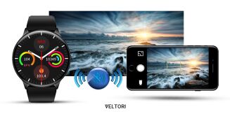 Smartwatch VELTORI VT160-1 Czarny Pasek Silikonowy - 17