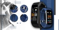 Smartwatch GIEWONT Czarno Granatowy 2 Paski GW200-6 - 3