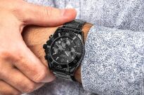 Zegarek Męski Giewont Chronograph Sapphire Czarno Tytanowy GW3970-B1 - 3