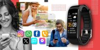 Smartwatch GIEWONT Czarno Czerwony 2 Paski GW200-1 - 8