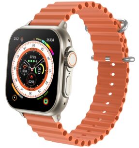 Smartwatch Męski RUBICON RNCF17 Tytan/Orange SMARUB269