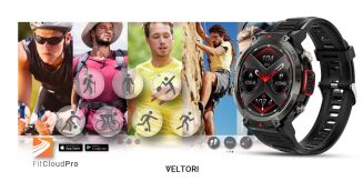 Smartwatch VELTORI VT140-1 Czarny Pasek Silikonowy - 15